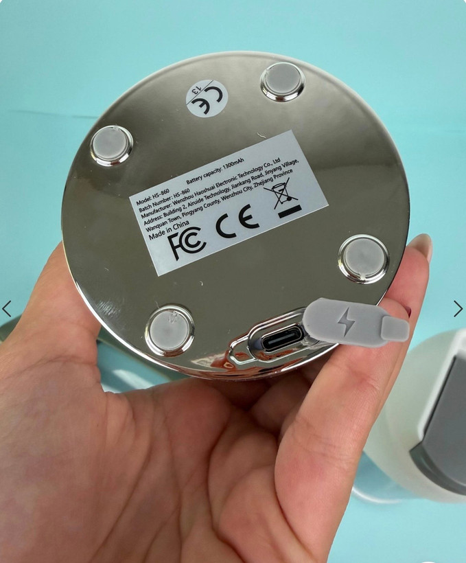 شیکر و اسموتی ساز اورجینال شارژی مدل HS-860 | مخلوط کن قابل حمل 12 تیغه قوی