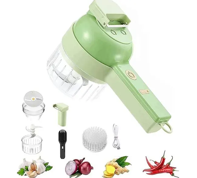 خردکن شارژی چندکاره Food Chopper | خردکن، اسلایسر و برس شستشو