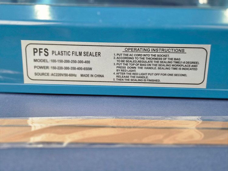 دستگاه پرس حرارتی و دوخت پلاستیک برقی اورجینال ۲۵ سانت PFS-250 | ایمپالس سلر بستهبندی نایلون
