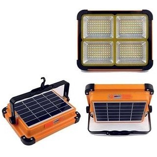 چراغ خورشیدی 600 وات اورجینال شارژی LED با پنل سولار و پاوربانک| مناسب باغ، ویلا و قطعی برق