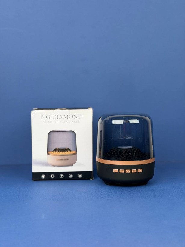 اسپیکر بلوتوثی چراغدار BIG DIAMOND اورجینال | اسپیکر LED شارژی با بلوتوث 5.3 و طراحی کریستالی