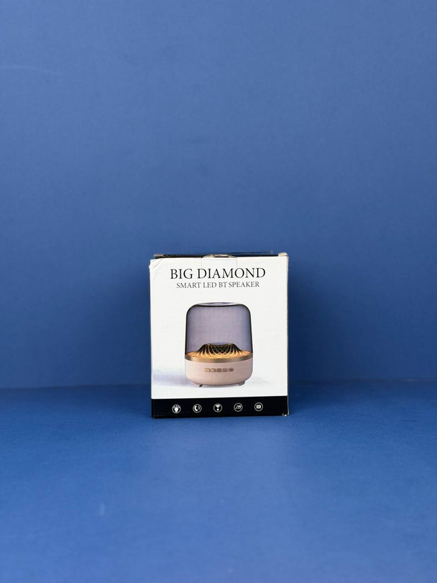 اسپیکر بلوتوثی چراغدار BIG DIAMOND اورجینال | اسپیکر LED شارژی با بلوتوث 5.3 و طراحی کریستالی
