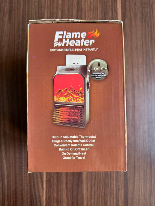 هیتر برقی پریزی اورجینال Flame Heater 1000 وات طرح شومینه با ریموت کنترل